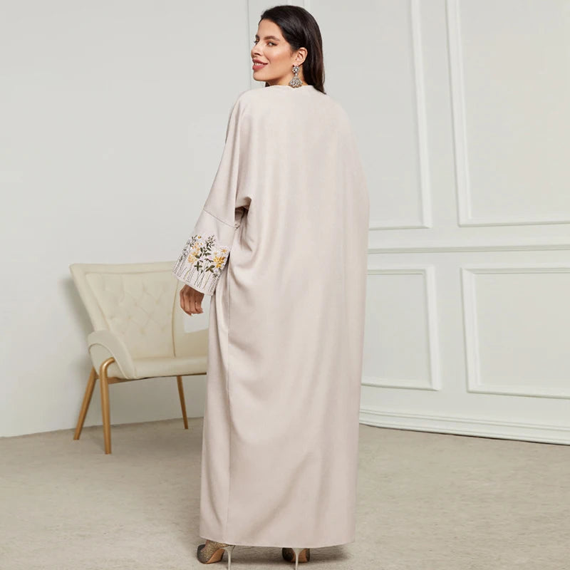 Élégante Abaya Broderie Florale